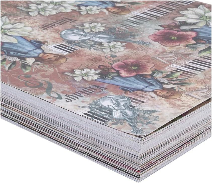 Ideen mit Herz Duo-Design-Papiere | Motiv beidseitig bedruckt | hochwertiges Dekor-Papier | Bastel-K