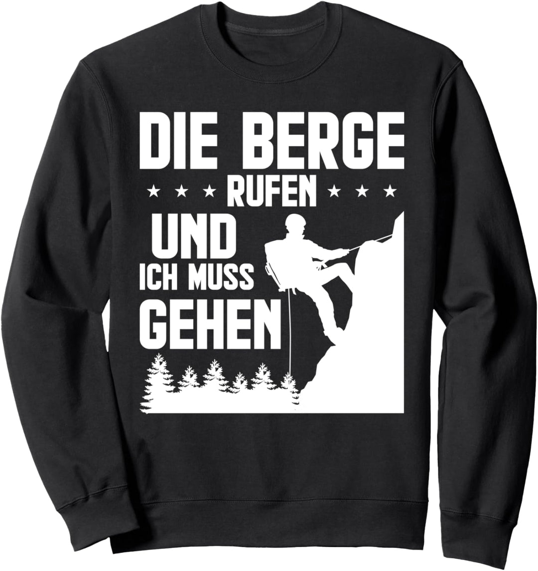 Climbing Boulder Kletterer Fels Klettern Bergsteiger Sweatshirt