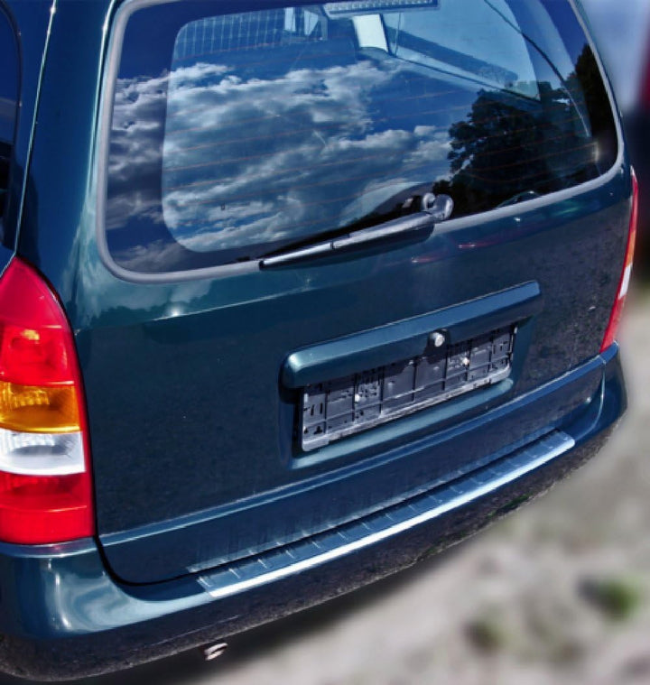 RECAMBO Ladekantenschutz Edelstahl kompatibel für OPEL Astra G Caravan 1998-2004 - Hochglanz poliert