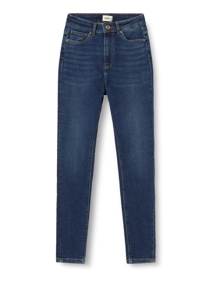 ONLY Female Skinny Jeans ONLBLUSH Mittlere Taille Skinny Fit Knöchellang Jeans 25W / 30L Dark Blue D