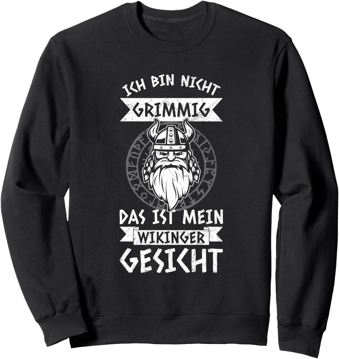 Das Ist Mein Wikinger Gesicht Nordische Mythologie Sweatshirt