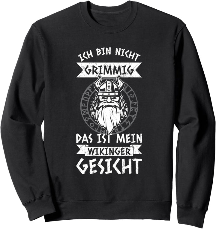 Das Ist Mein Wikinger Gesicht Nordische Mythologie Sweatshirt