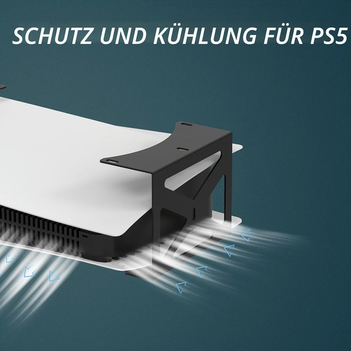 GEEKRIA Halterung für den Schreibtisch, kompatibel mit PlayStation 5 Konsolenständer, Aluminiumlegie