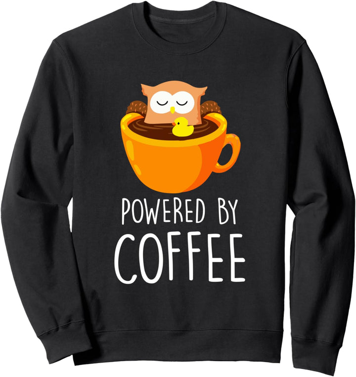 Antrieb von Kaffeedosen Uhu Bester Kaffee Eule Sweatshirt