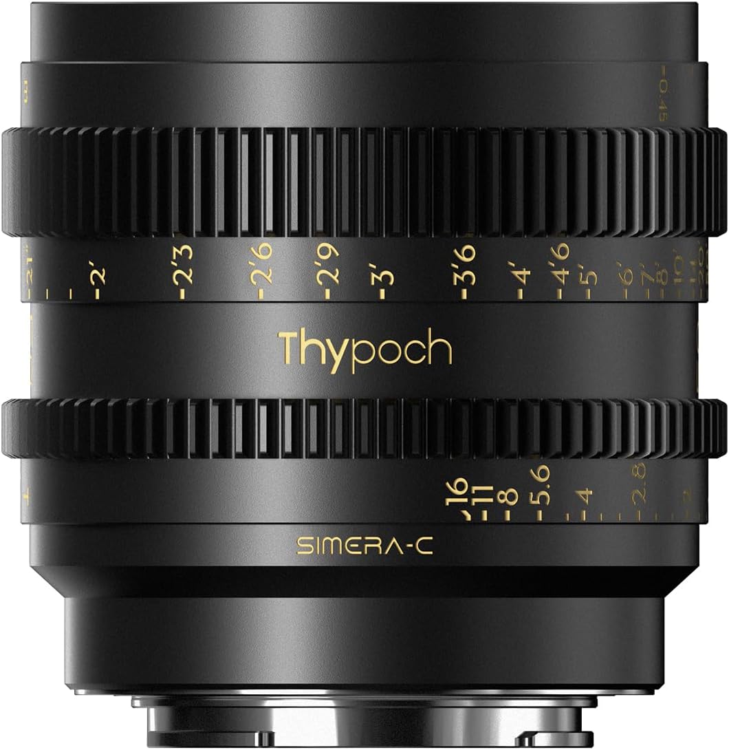 THYPOCH Simera-C 50mm T1.5 FF Prime Cine Lens for Sony E-Mount - Black Sony E Mount 50mm Brennweite,