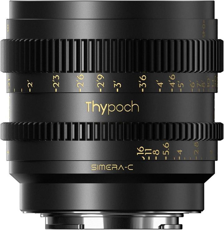 THYPOCH Simera-C 50mm T1.5 FF Prime Cine Lens for Sony E-Mount - Black Sony E Mount 50mm Brennweite,