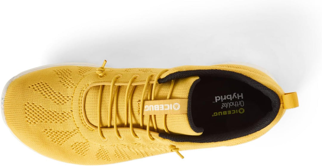 Icebug Eli RB9X nachhaltige, Bequeme Sommer-Sneaker; Damen und Herren 41.5 EU Mustard, 41.5 EU Musta