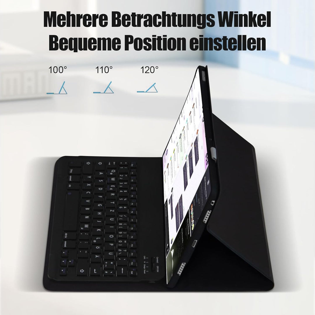 KTOITION Hülle mit Tastatur für Lenovo Tab P11 (2nd Gen) 11.5 Zoll TB350FU/TB350XU - (Deutsches) Tas