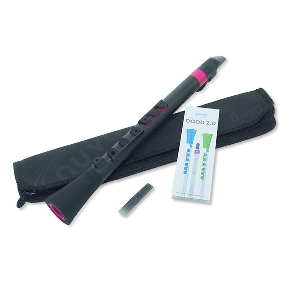 Nuvo Nubo N430DBPK, Kunststoff-Blasinstrument, komplett wasserdicht, DooD, Schwarz/Rosa, Schwarz