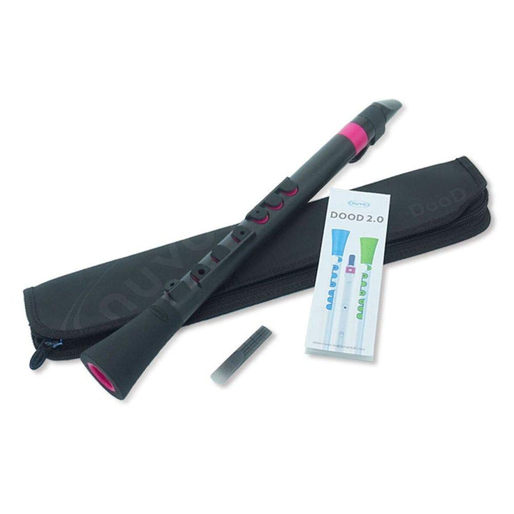 Nuvo Nubo N430DBPK, Kunststoff-Blasinstrument, komplett wasserdicht, DooD, Schwarz/Rosa, Schwarz