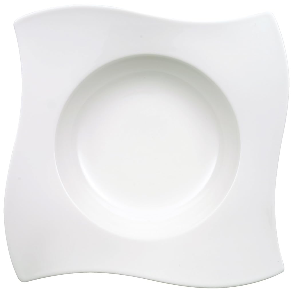 Villeroy & Boch NewWave Pastateller, 28 cm, Premium Porzellan, Weiss Pastateller 28 cm, Pastateller
