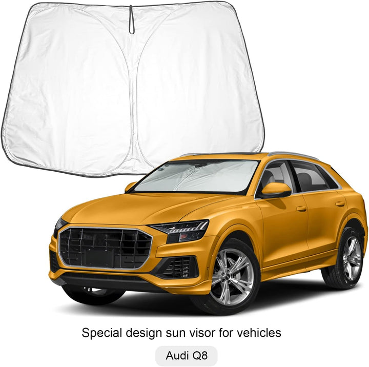 BIXUAN Sonnenschutz kompatibel mit Audi Q8 S RS 2019 2020 2021 2022 2023 Windschutzscheibe für das A