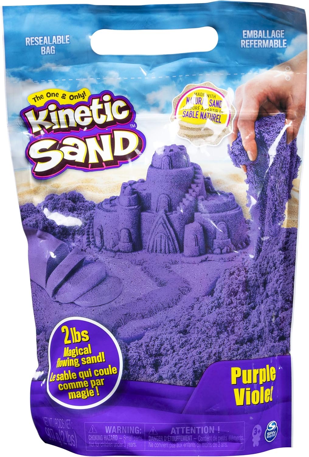 Kinetic Sand 0,9 kg kinetischer Sand zum Mischen, Formen und Erstellen, für Kinder ab 3 Jahren, Farb