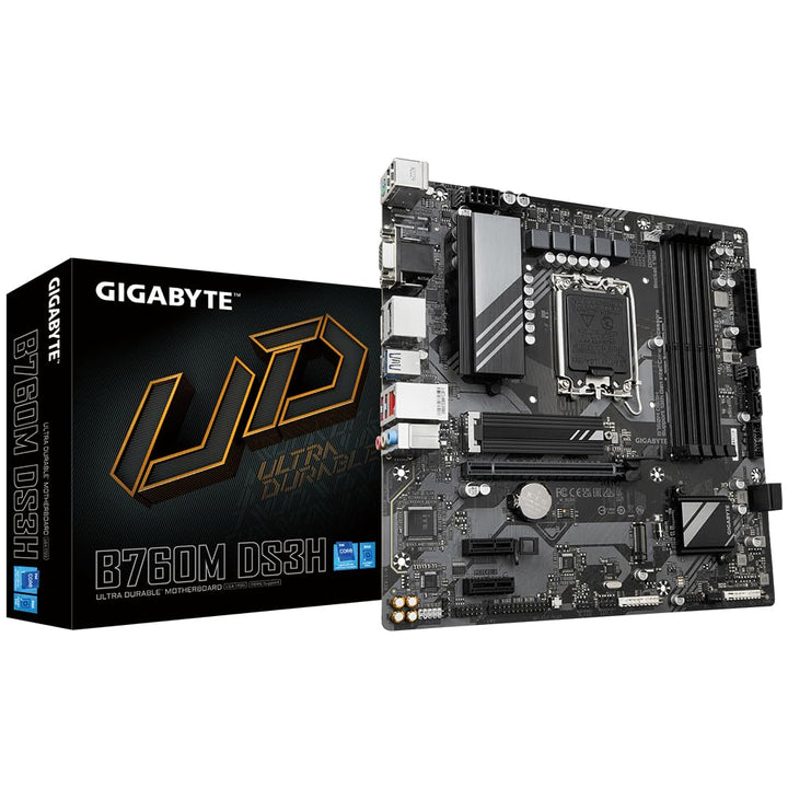 Gigabyte B760M DS3H DDR4-1.0 Motherboard Micro ATX LGA1700-Sockel B760