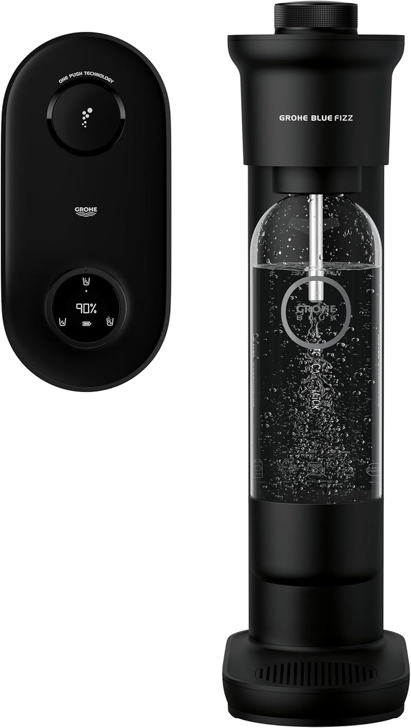 GROHE Blue Fizz - Wassersprudler Duo Set (mit CO2-Füllstandsanzeige, 3 einstellbare CO2 Stufen, ohne