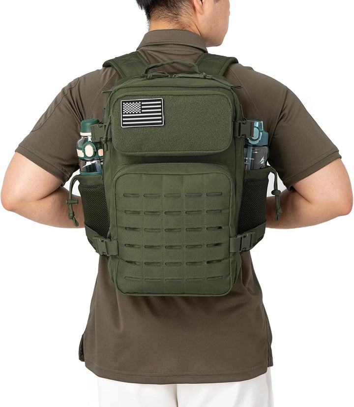 QT&QY Taktischer MilitäR Rucksack Herren Gross 25l/35l/45L Bundeswehr Rucksack 3 Tage Molle Armee Ru