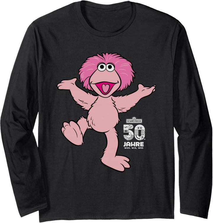 Sesame Street Sesamstrasse Sesamstrasse Tiffy Pose Langarmshirt