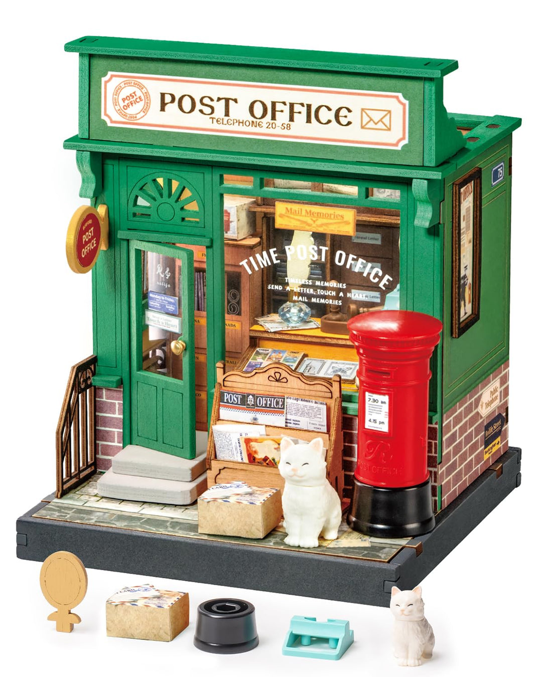 Rolife DIY Miniature House Miniatur Haus Bausatz Selber Bauen Deko für Schreibtisch oder Bücherregal