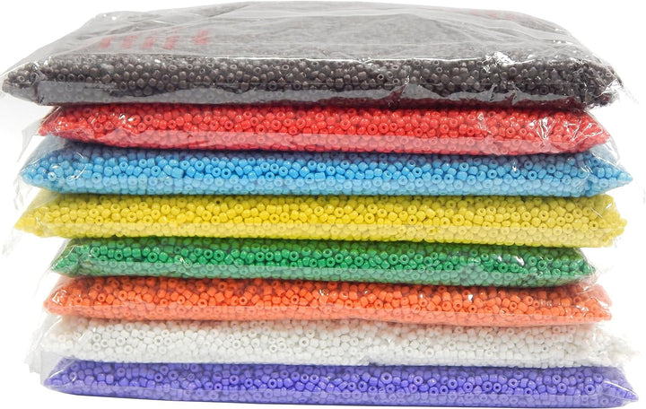 3,6 kilo Grosshandel Rocailles Perlen, 3mm, Opak Set 8 Farben Roccailles Glasperlen 120000stk 8/0 Ru