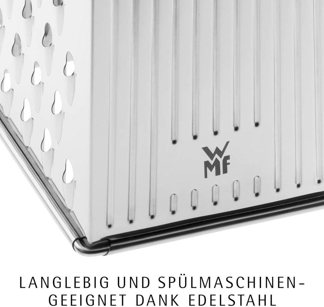 WMF Gourmet Vierkantreibe, 8 x 24 cm, Reibe Edelstahl, 4 Reibeflächen, ideal als Kartoffelreibe, Gem