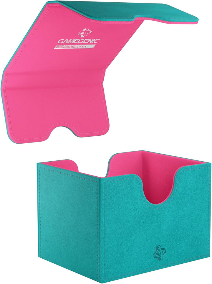Gamegenic, Sidekick 100+ XL - EXCLUSIVE LINE Teal/Pink, bis zu 100 doppelt gesleevte Karten, Farbe: