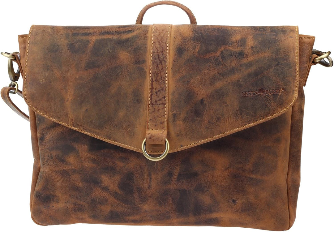 Greenburry Vintage Umhängetasche Leder 35 cm