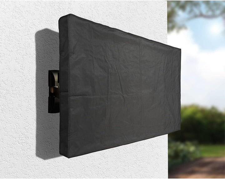 infactory Schutzhülle: Outdoor-TV-Abdeckung, für Geräte mit 55" - 58", wetterfest, schwarz (Fernsehe