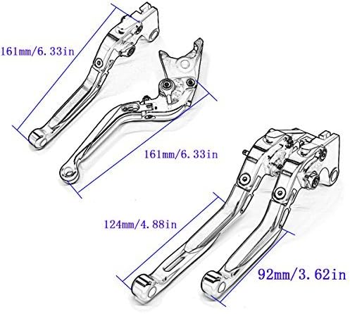 Motorrad Einstellbare Bremskupplungshebel für Ducati Kawasaki NINJA 250R 08-12,NINJA 300R Z300 13-18