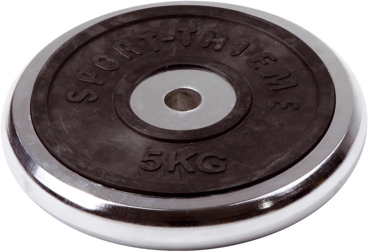 Sport-Thieme Chromhantelscheibe | Mit 5kg, 10kg, 15kg o. 20kg | Leicht zu reinigen u. langlebig | Id