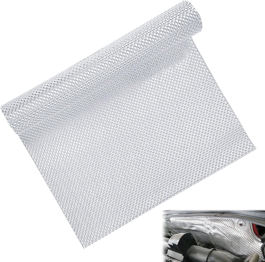 Hitzeschutzblech Hitzeschutzplatte 100*40*0.05cm Hitzeschutzblech Auspuff Auto Universal Aluminium M