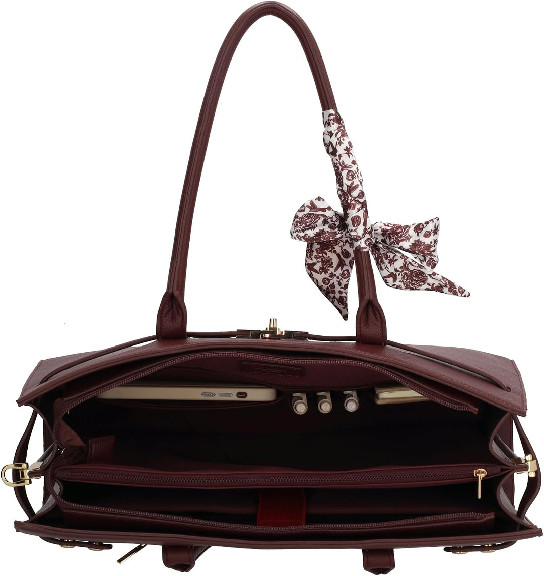 The Hamptons Laptoptasche 15.6 - Bürotasche Umhängetasche | Zoll, Business Tasche Damen Herren, Note