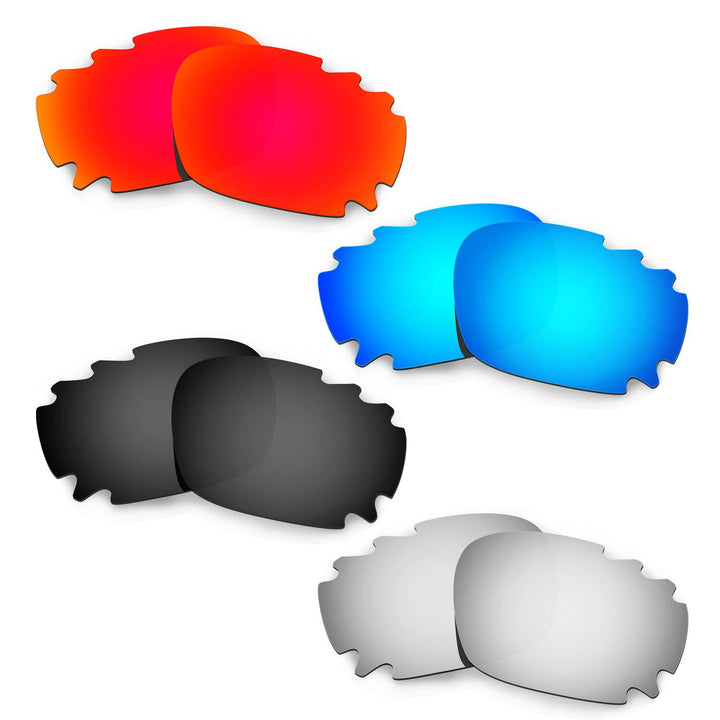 HKUCO Replacement Lenses For Oakley Racing Jacket (Asian Fit) Vented - 4 pair