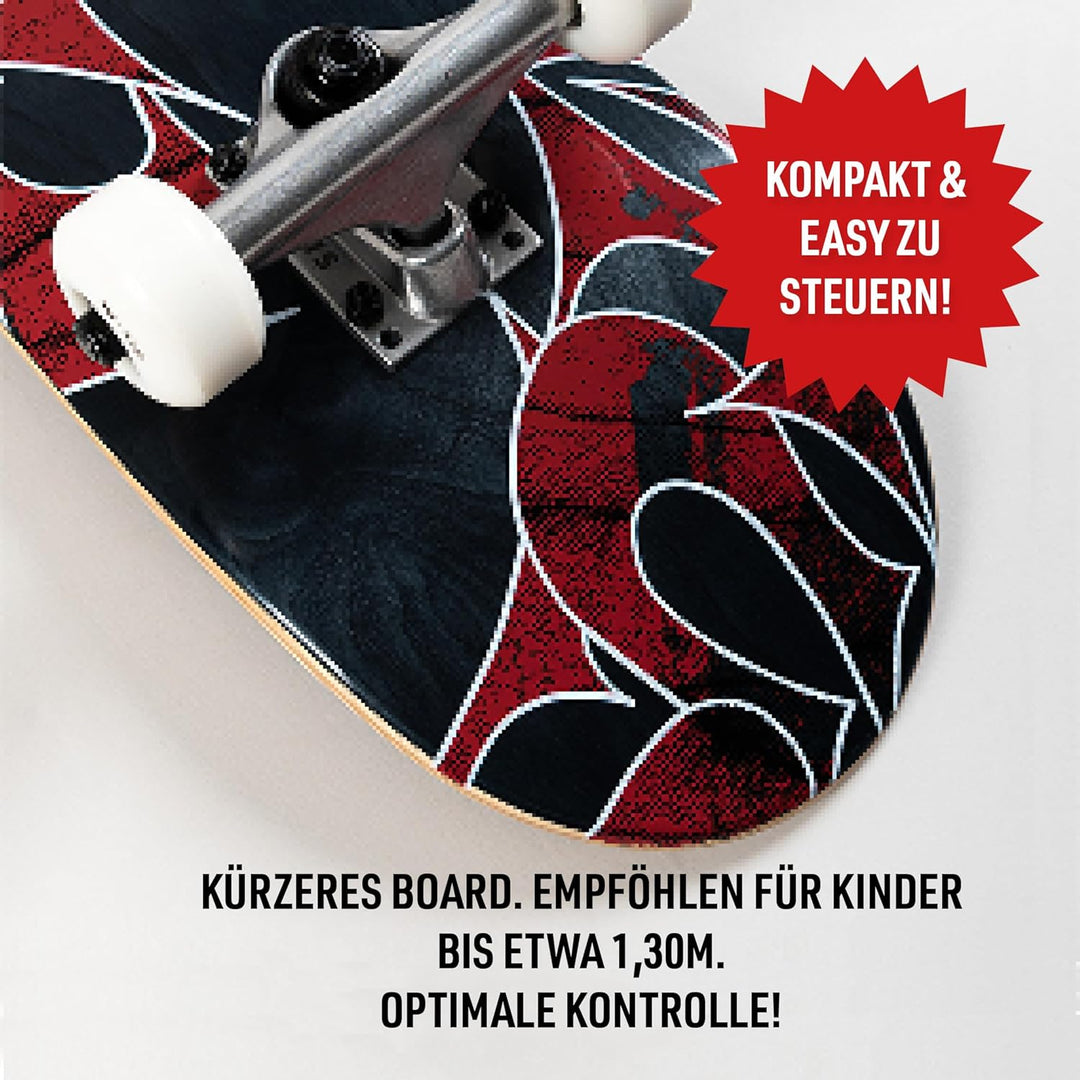 TITUS Skateboard Mini - Skateboard Kinder ab 6 Jahre, Mini Size Kinderskateboard bis 8 Jahre, Jungen