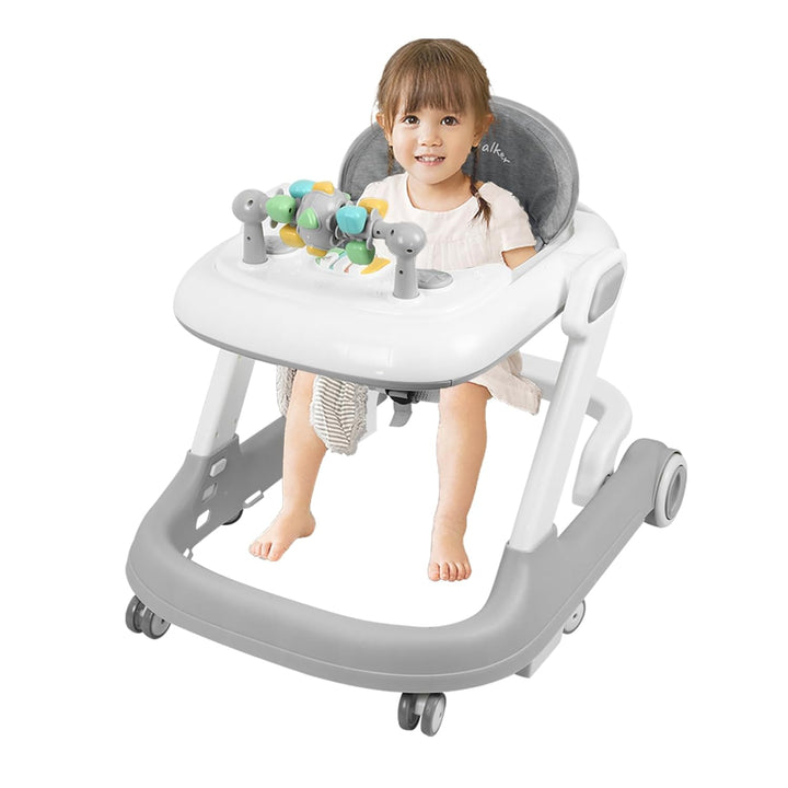 5-in-1 Lauflernhilfe für Babys, mit verstellbaren Höhen, Gehfrei Babywalker ab 6 Monate, bis zu 25 k