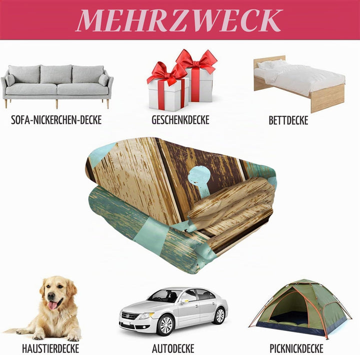 YISUMEI Decke 125x150 cm Kuscheldecken Sanft Flanell Weich Fleecedecke Bettüberwurf Nautische Dekor