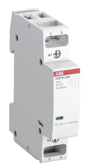 ABB ESB20-11N-07 ESB Leistungsschütz / 400 V ac Spule, 2 -polig 1 Schliesser, 1 Öffner / 20 A, Siche