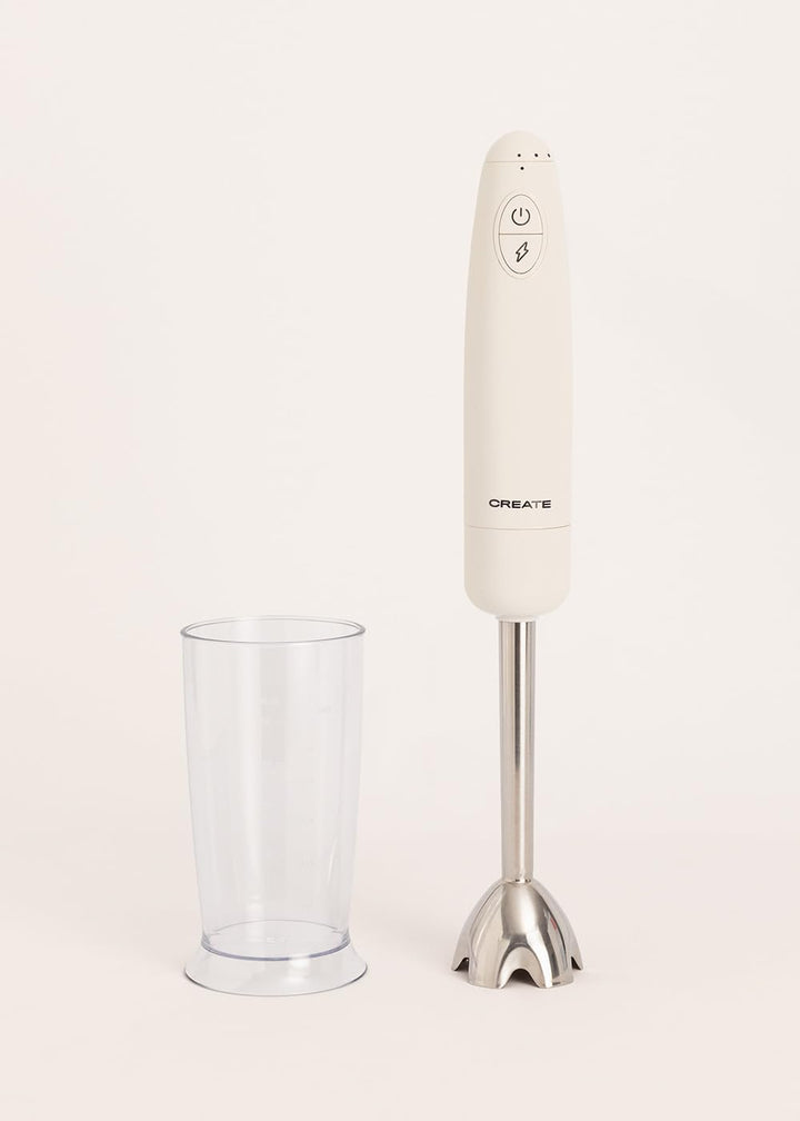 CREATE/FULLMIX RETRO/Stabmixer in Cremeweiss/Mixer und Pürierstab, 6 Geschwindigkeiten, 15000U, 500m
