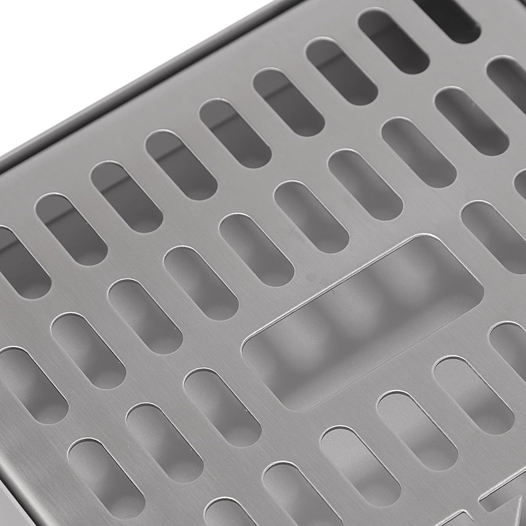 15 cm Edelstahl-Tropftray für Hausbar – spülmaschinenfest, Premium-Design
