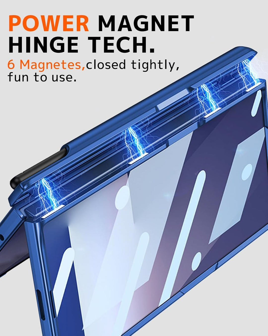 NINKI für Samsung Galaxy Z Fold 7 armband Handyhülle mit Scharnierschutz, displayschutz Samsung Gala