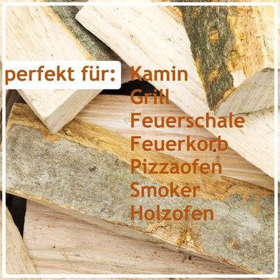 Flameup Brennholz Buche Kaminholz 30 cm Holz 25 kg Für Ofen und Kamin Kaminofen Feuerschale Grill Fe