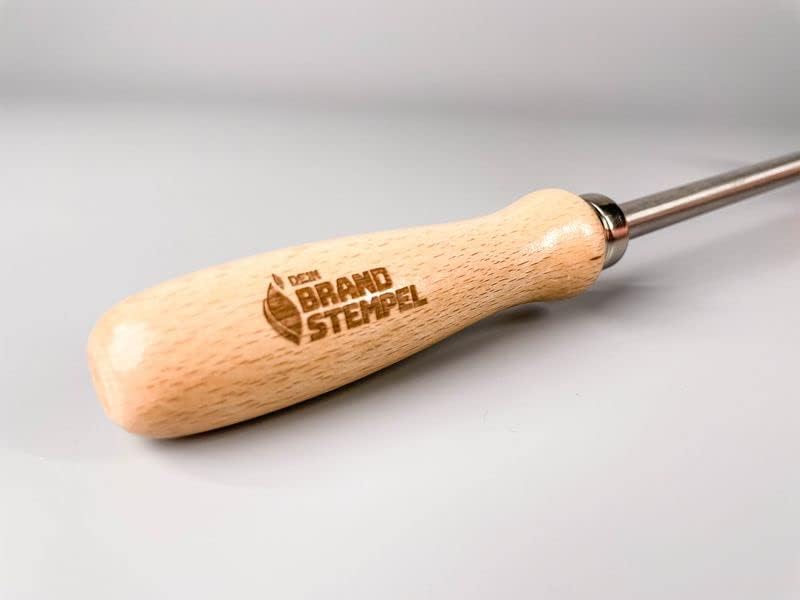 Dein Brandstempel BBQ Brandeisen Motiv Flamme | lustiges Grillzubehör als Geschenk | Grillbesteck un