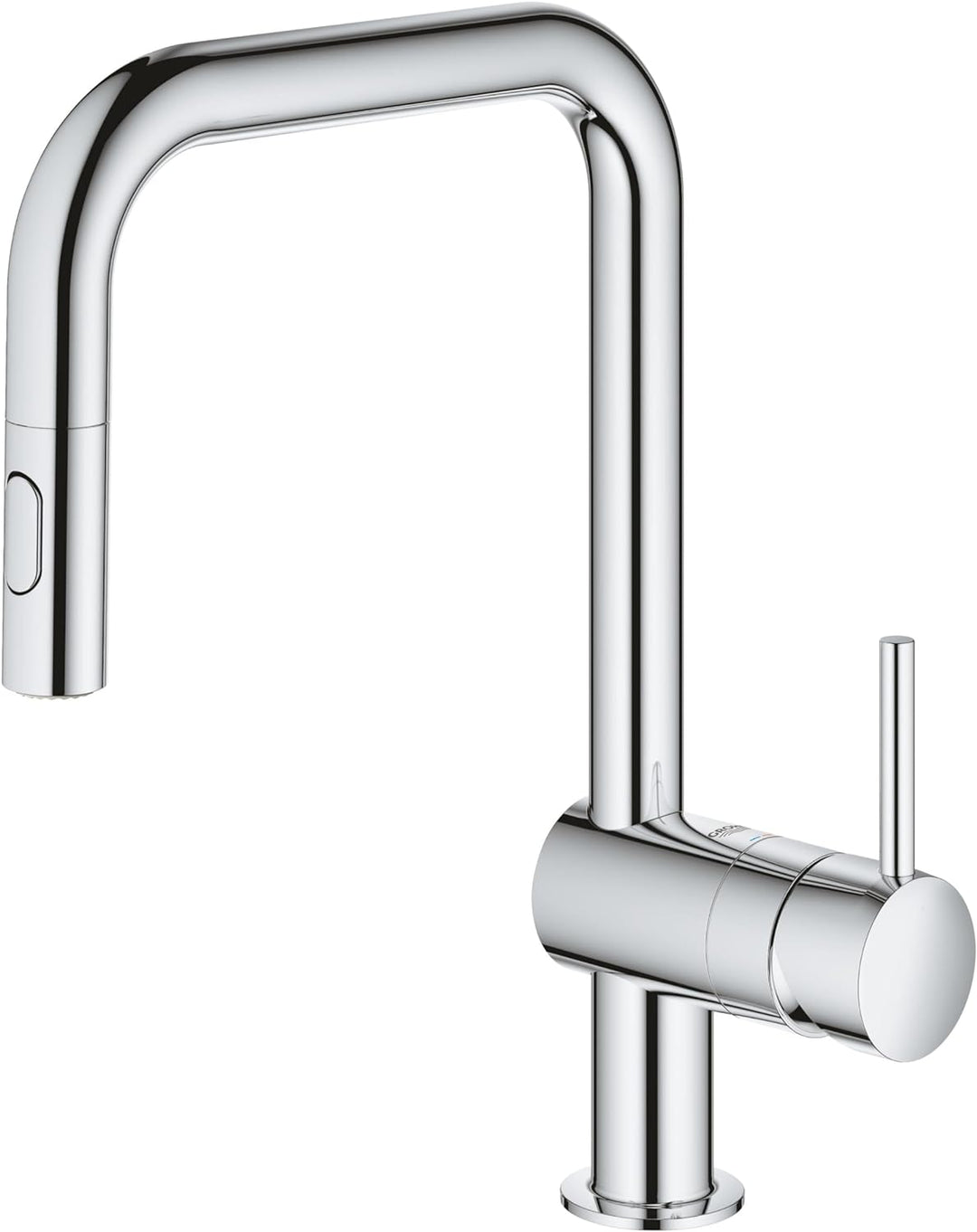 GROHE Minta - Einhand-Spültischarmatur (U-Auslauf, Einlochmontage, herausziehbare Dual Spülbrause, i