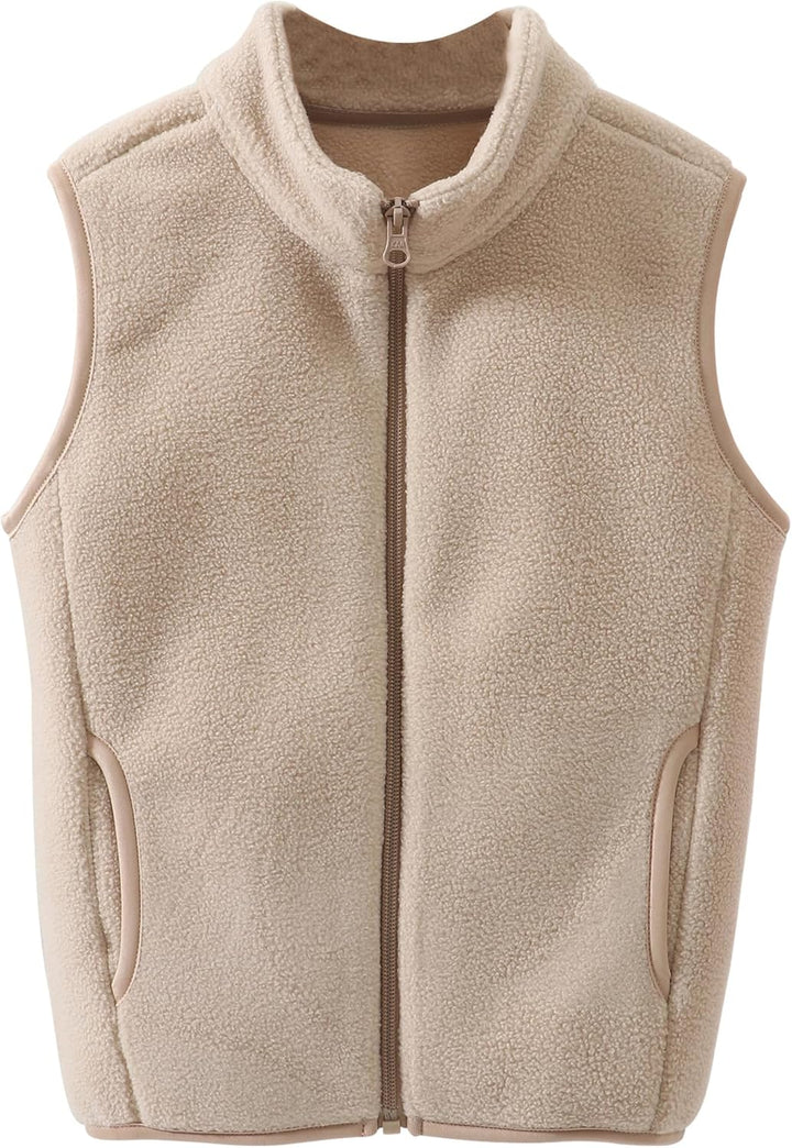 Happy Cherry - Fleece Weste Jungen Mädchen Winterweste Kleinkind Ärmellose Winterjacke Kinder Casual
