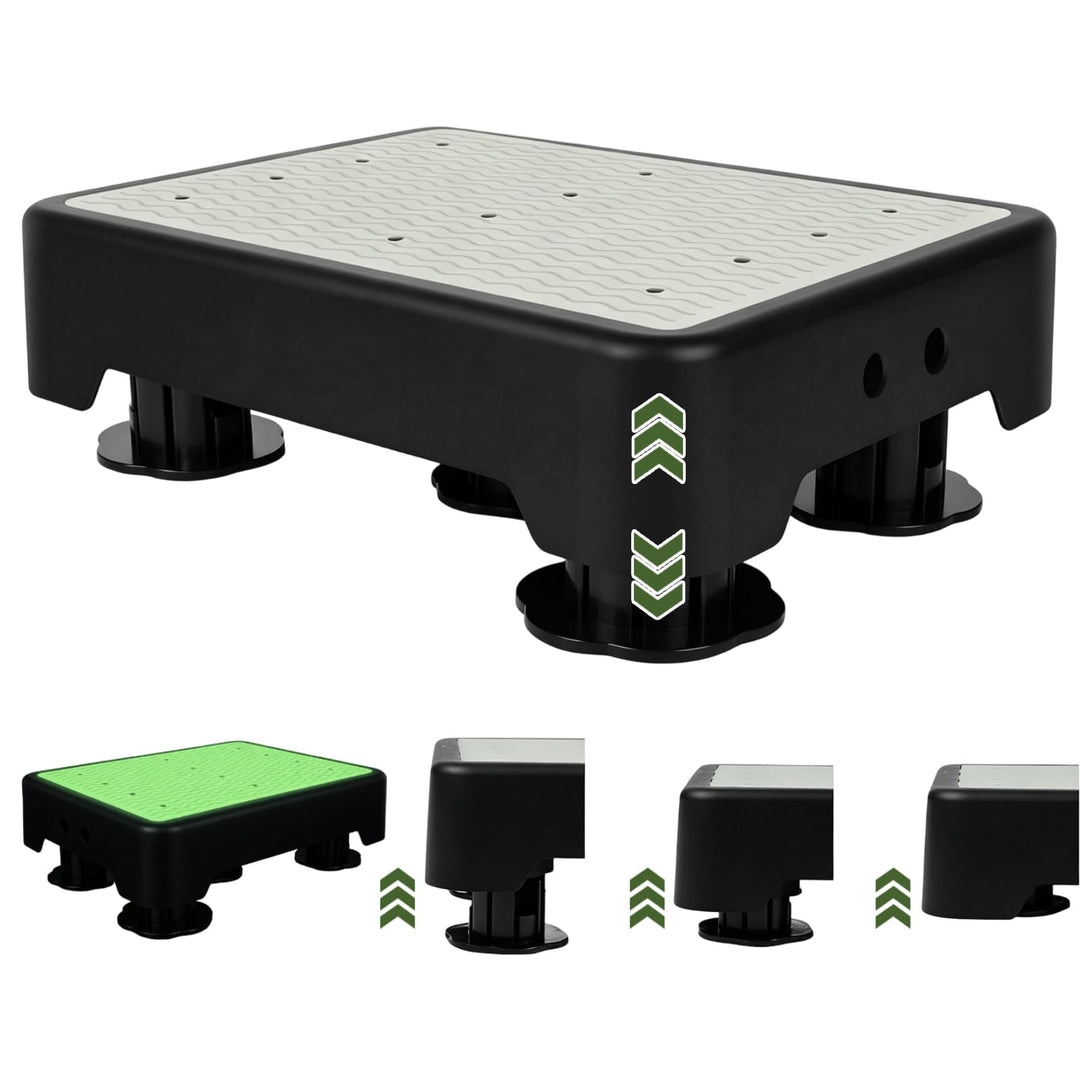 rutschfest Halbstufe,Nachleuchtende Tritthocker,3-stufig höhenverstellbarer | Step Hocker bis 220 kg