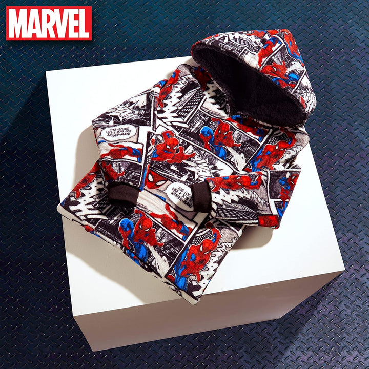 Marvel Spiderman Übergrosse Hoodie Decke Kinder Jungen und Mädchen