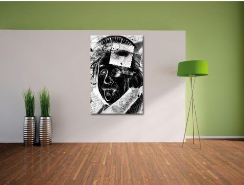 Einsteins secret negative Leinwandbild Bild auf Leinwand, XXL riesige Bilder fertig gerahmt mit Keil