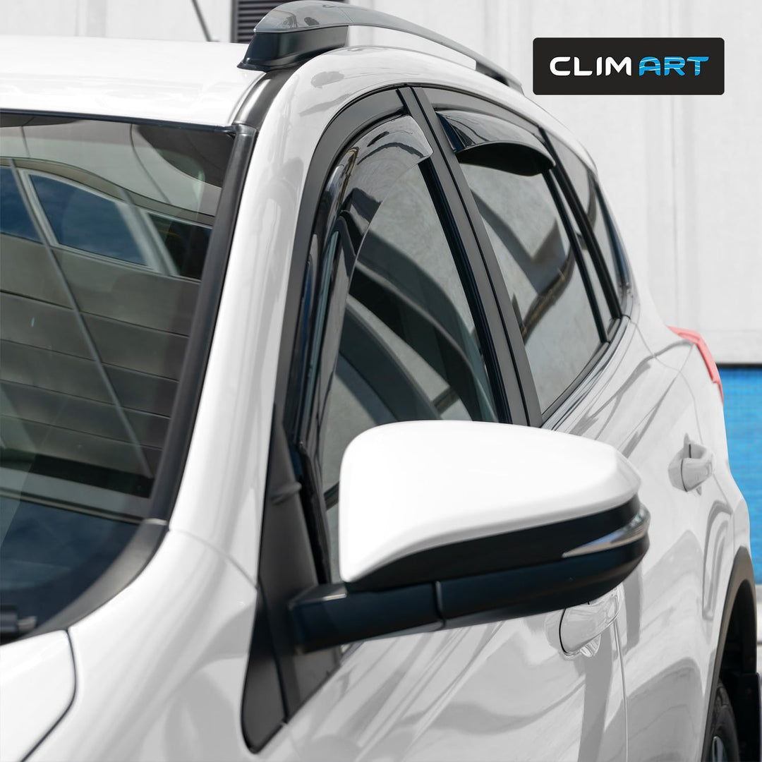 CLIM ART Windabweiser für/kompatible mit Toyota RAV4 2013-2018 SUV. Autofenster Regenschutz, Regenab