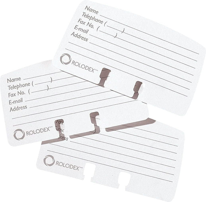 Rolodex 67553 Petite Nachfüllkarten, 6,4 x 10,2 cm, 100 Karten/Packung