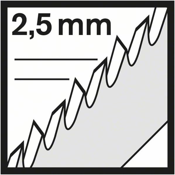 Bosch 5x Stichsägeblatt T 301 BCP Precision für Wood (für weiches Holz, gerader Schnitt, Professiona