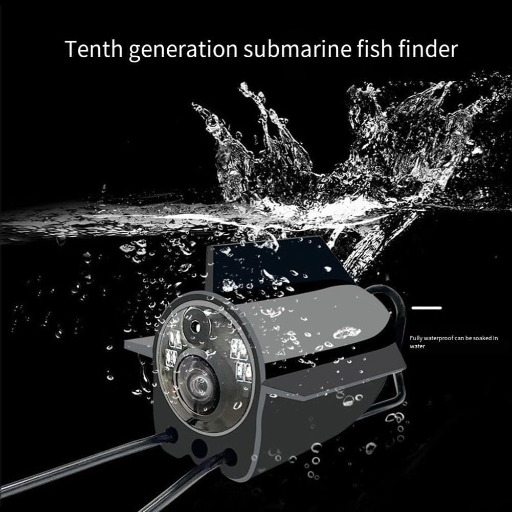 Fishfinder Unterwasser-Angelkamera, 220 ° Weitwinkel, Infrarot-Nachtsicht, wasserdicht, mit 10,9 cm